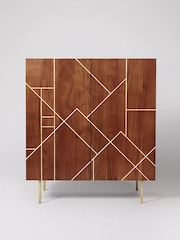 Swoon Mid Brown Jai Acacia Wood Two Door Cabinet - Image 1 of 5