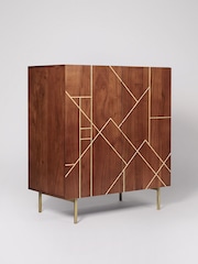 Swoon Mid Brown Jai Acacia Wood Two Door Cabinet - Image 2 of 5