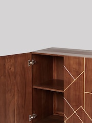 Swoon Mid Brown Jai Acacia Wood Two Door Cabinet - Image 4 of 5