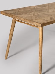 Swoon Light Brown Sibley Mango Wood Eight-Seater Dining Table - Image 3 of 5