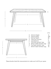 Swoon Light Brown Sibley Mango Wood Eight-Seater Dining Table - Image 4 of 5