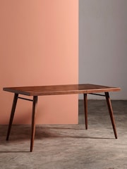 Swoon Mid Brown Terning Mango Wood Six-Seater Dining Table - Image 1 of 6