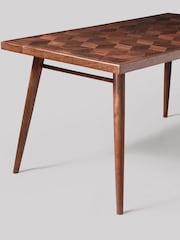 Swoon Mid Brown Terning Mango Wood Six-Seater Dining Table - Image 5 of 6