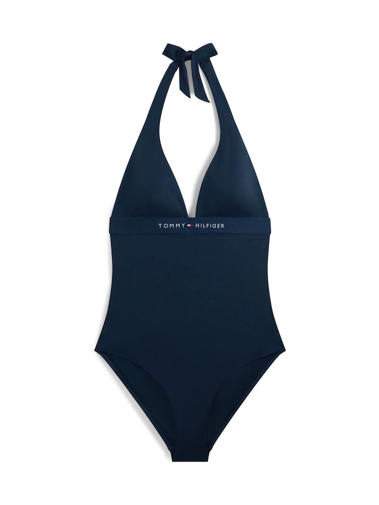 Tommy Hilfiger Original Logo Halterneck Swimsuit - Bild 5 von 5