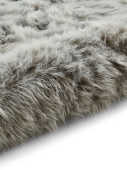 Think Rugs Light Grey Polar Plush Plain Shaggy Rug - Image 6 of 6