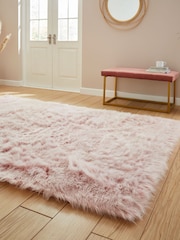 Think Rugs Rose Polar Plush Plain Shaggy Rug - Image 2 of 6