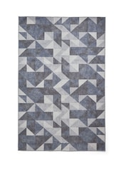 Think Rugs Blue Coral H1057 Modern Geometric Rug - Image 3 of 6