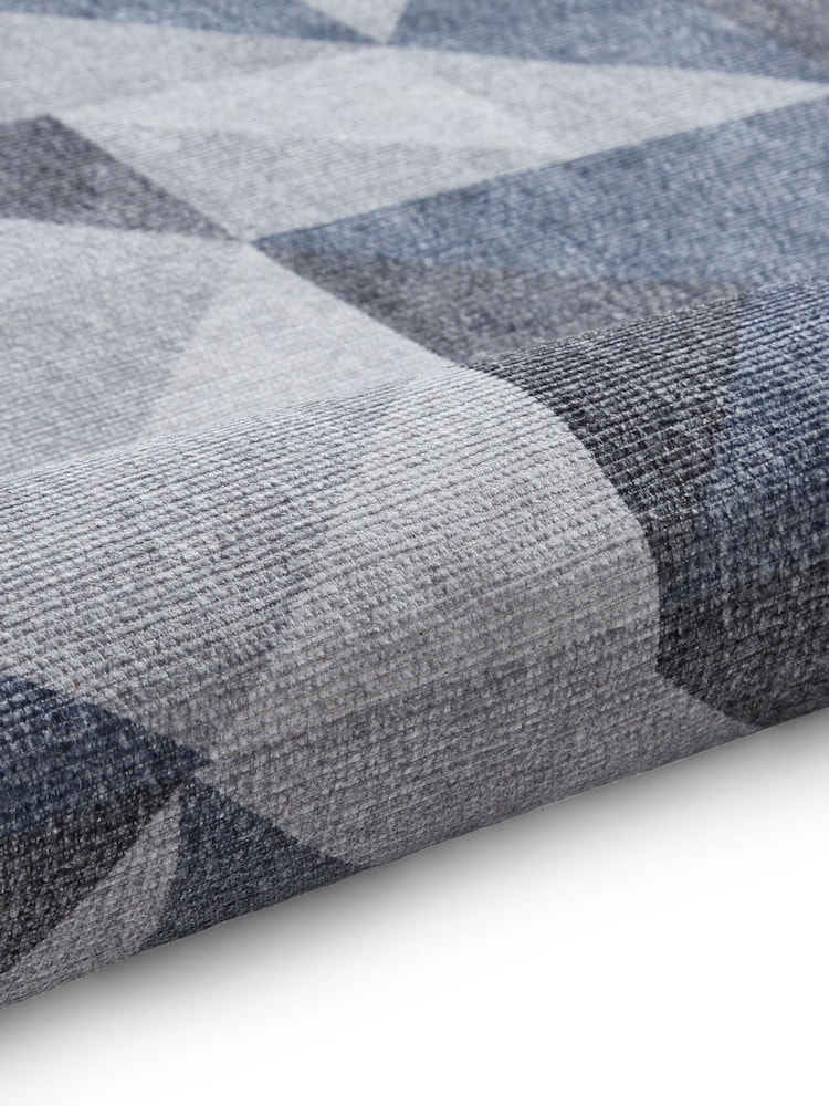 Think Rugs Blue Coral H1057 Modern Geometric Rug - Image 6 of 6 Think Rugs Blue Coral H1057 Modern Geometric Rug - Image 6 of 6