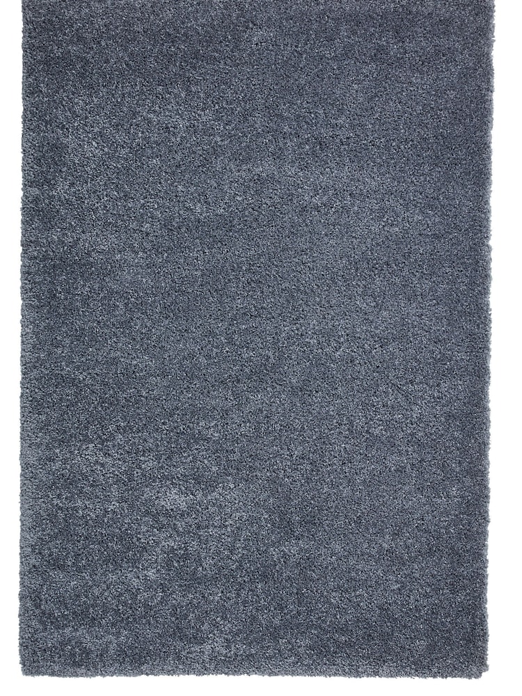 Think Rugs Slate Grey Sierra 9000 Plain Shaggy Rug - Image 2 of 5