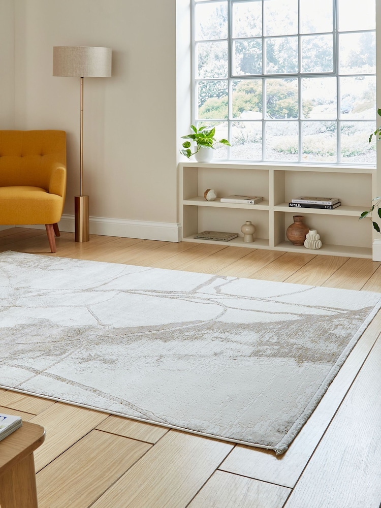 Think Rugs Cream Mirage MR26 Modern Abstract Rug - Image 2 of 6 Think Rugs Cream Mirage MR26 Modern Abstract Rug - Image 2 of 6