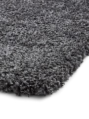 Think Rugs Dark Grey Sierra 9000 Plain Shaggy Rug - Image 4 of 5