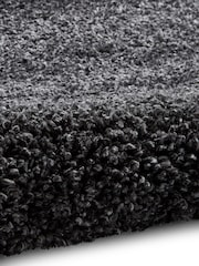 Think Rugs Dark Grey Sierra 9000 Plain Shaggy Rug - Image 5 of 5