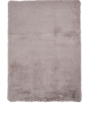 Think Rugs Grey Super Teddy Plain Shaggy Rug - Image 3 of 6