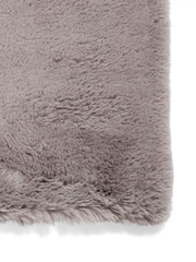 Think Rugs Grey Super Teddy Plain Shaggy Rug - Image 4 of 6