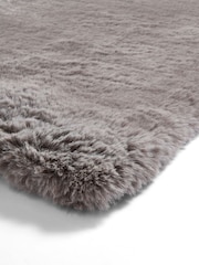 Think Rugs Grey Super Teddy Plain Shaggy Rug - Image 5 of 6