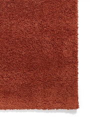Think Rugs Terracotta Sierra 9000 Plain Shaggy Rug - Image 4 of 6