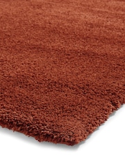 Think Rugs Terracotta Sierra 9000 Plain Shaggy Rug - Image 5 of 6