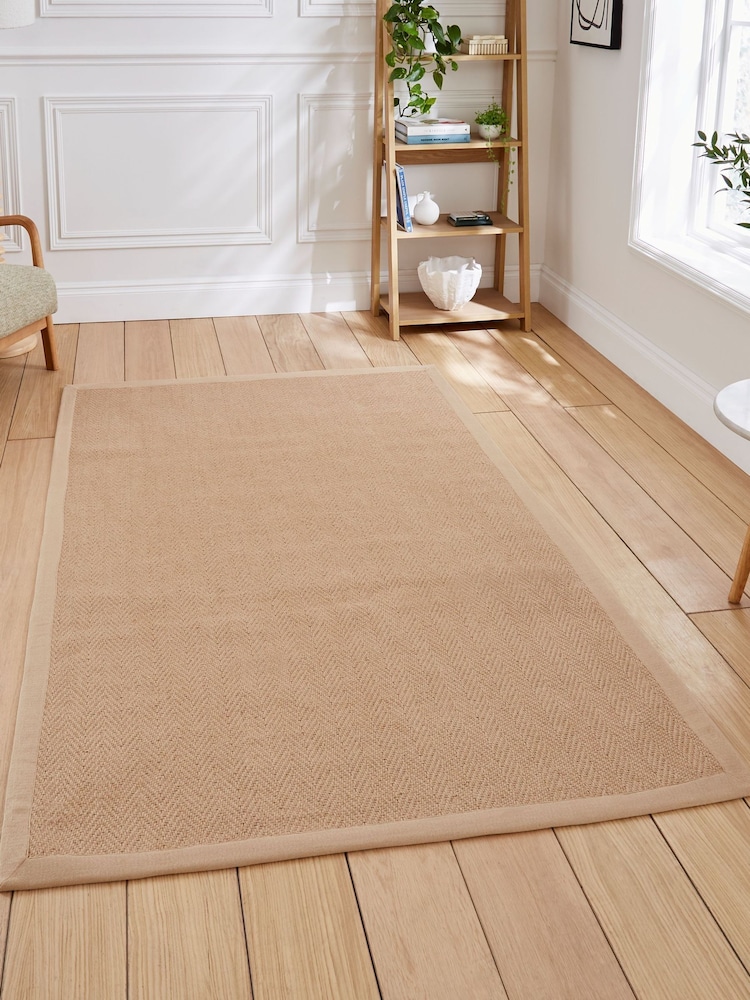 Think Rugs Portland Jute Border Rug - תמונה 1 מתוך 6 Think Rugs Portland Jute Border Rug - תמונה 1 מתוך 6