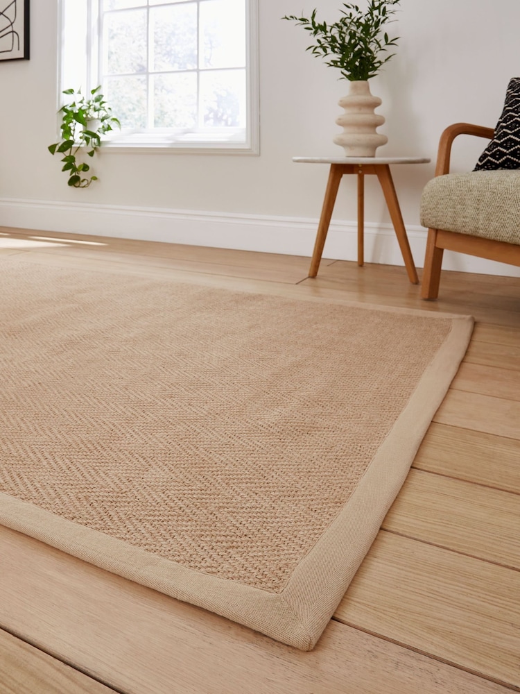 Think Rugs Portland Jute Border Rug - תמונה 2 מתוך 6 Think Rugs Portland Jute Border Rug - תמונה 2 מתוך 6