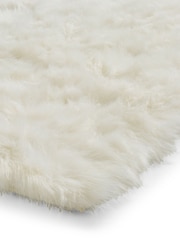 Think Rugs Ivory Polar Plush Plain Shaggy Rug - Image 5 of 6