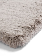 Think Rugs Silver Super Teddy Plain Shaggy Rug - Image 5 of 6
