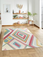 Think Rugs Multi Spectrum E9335 Modern Outdoor Rug - Image 2 of 6