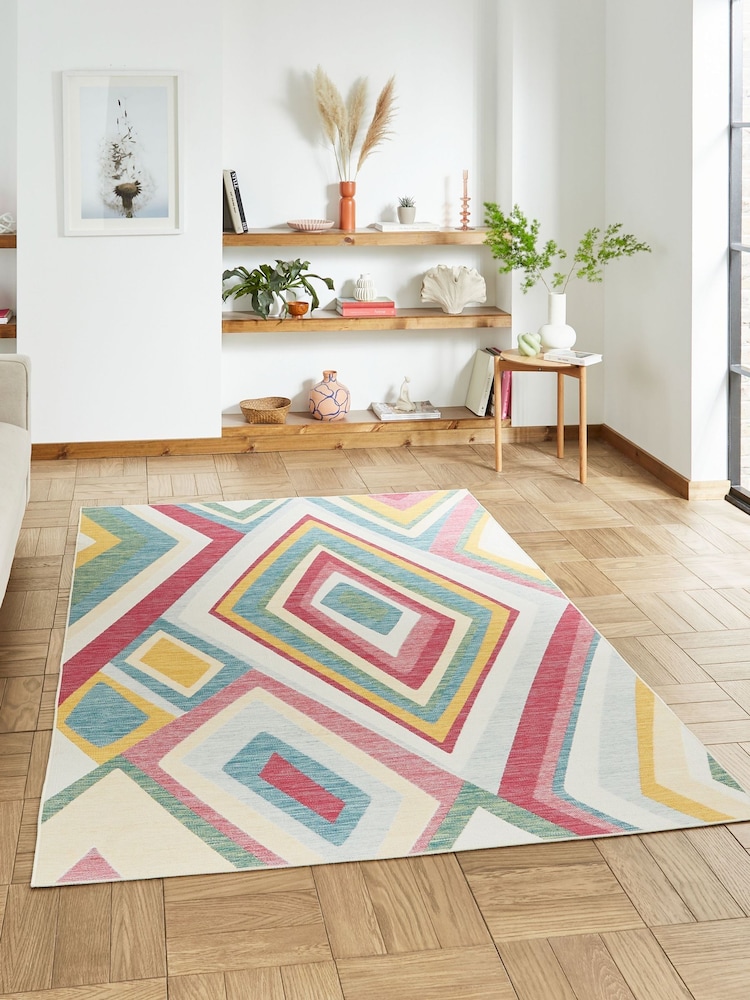 Think Rugs Multi Spectrum E9335 Modern Outdoor Rug - Image 2 of 6