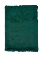 Think Rugs Jewel Green Super Teddy Plain Shaggy Rug - Image 3 of 6