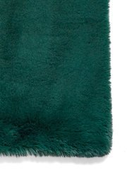 Think Rugs Jewel Green Super Teddy Plain Shaggy Rug - Image 4 of 6