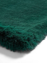 Think Rugs Jewel Green Super Teddy Plain Shaggy Rug - Image 6 of 6