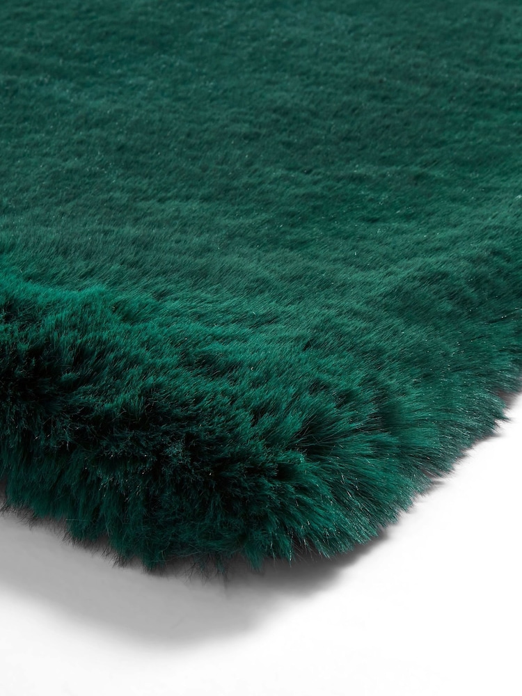 Think Rugs Jewel Green Super Teddy Plain Shaggy Rug - Image 6 of 6 Think Rugs Jewel Green Super Teddy Plain Shaggy Rug - Image 6 of 6