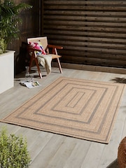 Think Rugs Black Nomad 5021 Modern Outdoor Rug - Image 1 of 6