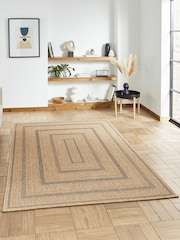 Think Rugs Black Nomad 5021 Modern Outdoor Rug - Image 2 of 6