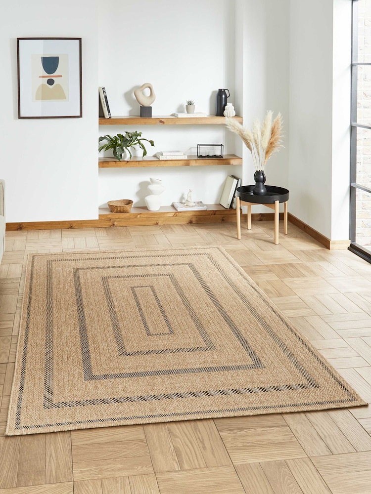 Think Rugs Black Nomad 5021 Modern Outdoor Rug - Image 2 of 6