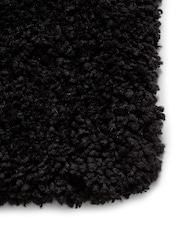 Think Rugs Black Sierra 9000 Plain Shaggy Rug - Image 3 of 5