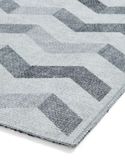 Think Rugs Grey Coral H1059 Modern Geometric Rug - Image 5 of 6