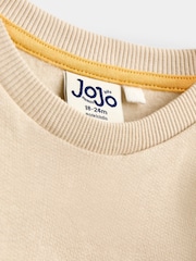 JoJo Maman Bébé Natural Dino Slogan Sweatshirt - Image 3 of 4