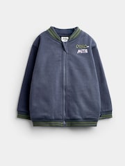 JoJo Maman Bébé Charcoal Grey Dino Removable Hood Hoodie - Image 3 of 6
