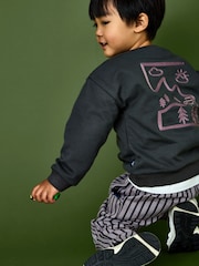 Jojo Maman Bébé 2-Pieces Sweatshirt & Strepen Joggingbroeken Set - Afbeelding 2 van 9