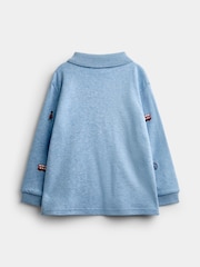JoJo Maman Bébé Light Blue London Guard Embroidered Polo Shirt - Image 2 of 4
