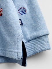 JoJo Maman Bébé Light Blue London Guard Embroidered Polo Shirt - Image 4 of 4