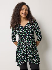 M&Co Black Hanky Hem Top - Image 1 of 5