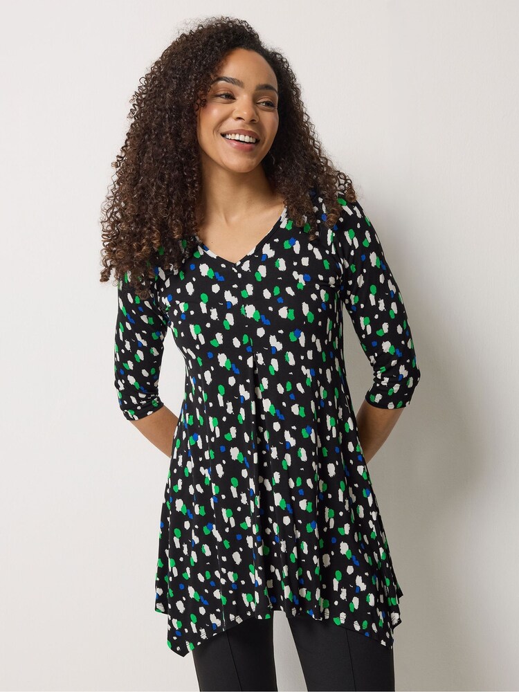 M&Co Black Hanky Hem Top - Image 1 of 5