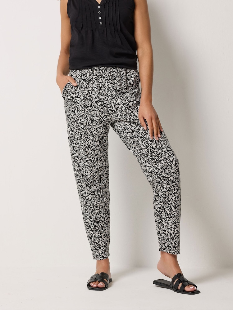 M&Co Black Jersey Hareem Trousers - Image 1 of 5 M&Co Black Jersey Hareem Trousers - Image 1 of 5