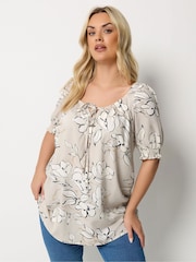 Yours Curve Pink Boho Blouse - Image 1 of 5