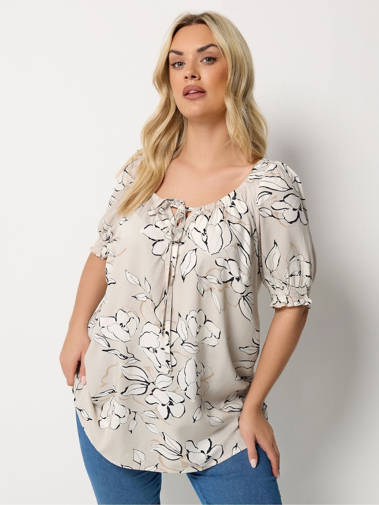 Yours Curve Pink Boho Blouse - Image 1 of 5