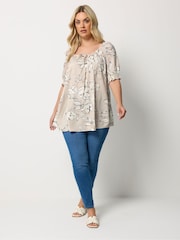 Yours Curve Pink Boho Blouse - Image 2 of 5