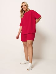 Yours Curve T-Shirt & Sweat Shorts Set 2 Pack - Bild 2 von 5