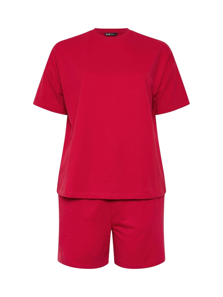 Yours Curve T-Shirt & Sweat Shorts Set 2 Pack - Bild 5 von 5