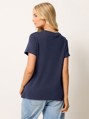 M&Co White Short Sleeve Crew Neck T-Shirts 2 Pack - Image 5 of 8